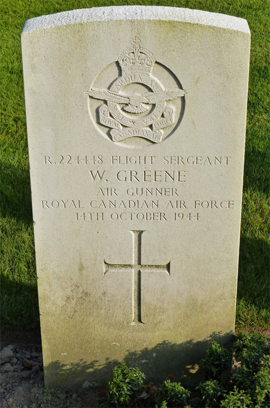 Sgt William Greene<br /><br /><br />died on active duty 153 Sqdn -  October 14th, 1944